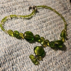 Elegant Green Beaded Necklace